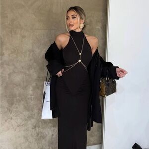 ZARA CHAIN ​​HALTER DRESS